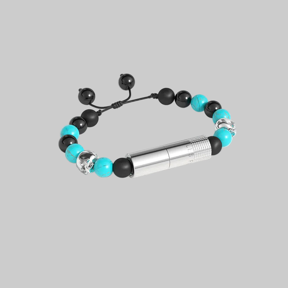 Punch Bracelet - Turquoise Skull