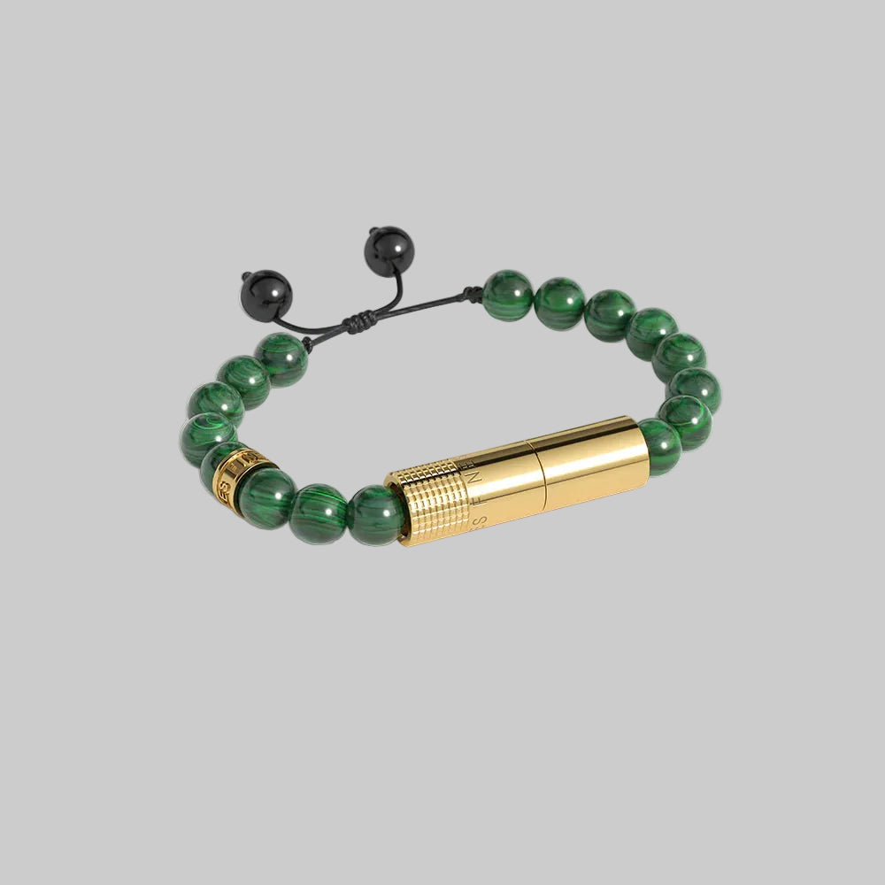 Punch Bracelet - Verde Cobre Gold Ring