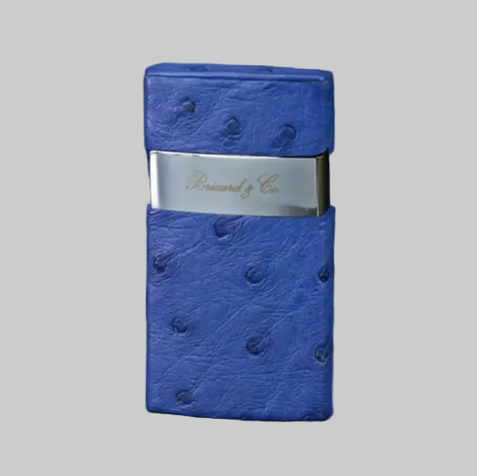 Genuine Ostrich Blue Venezia Fountain Flame