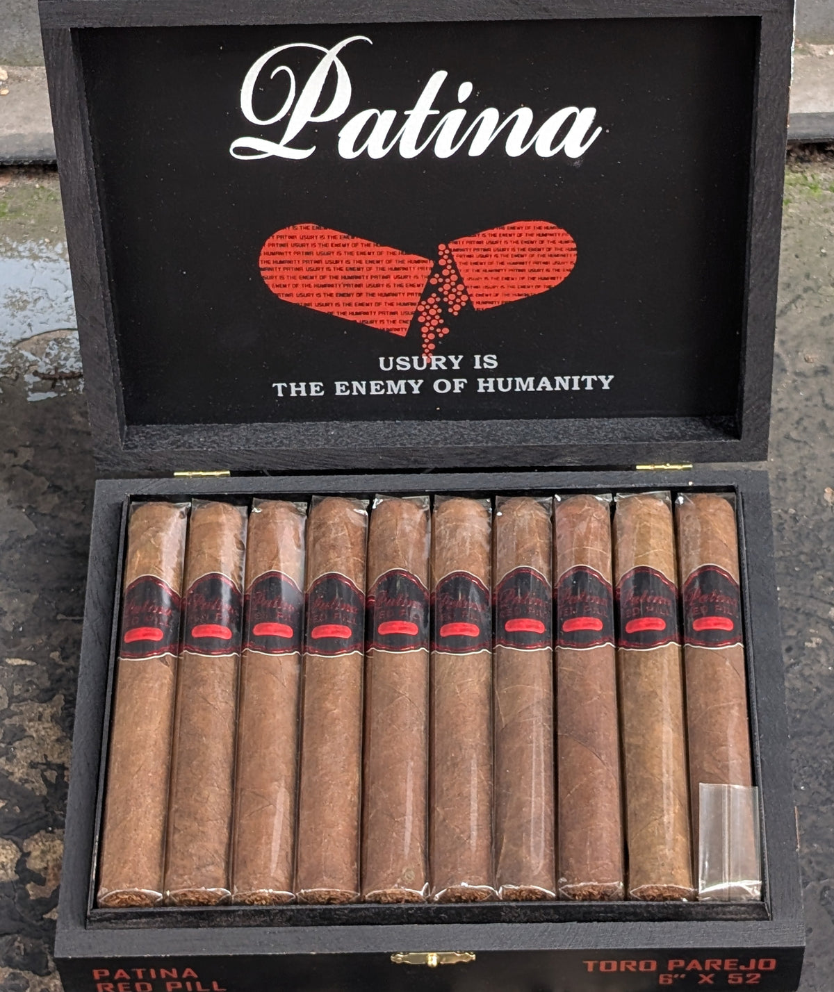 Patina Red Pill Toro Box Press Bx