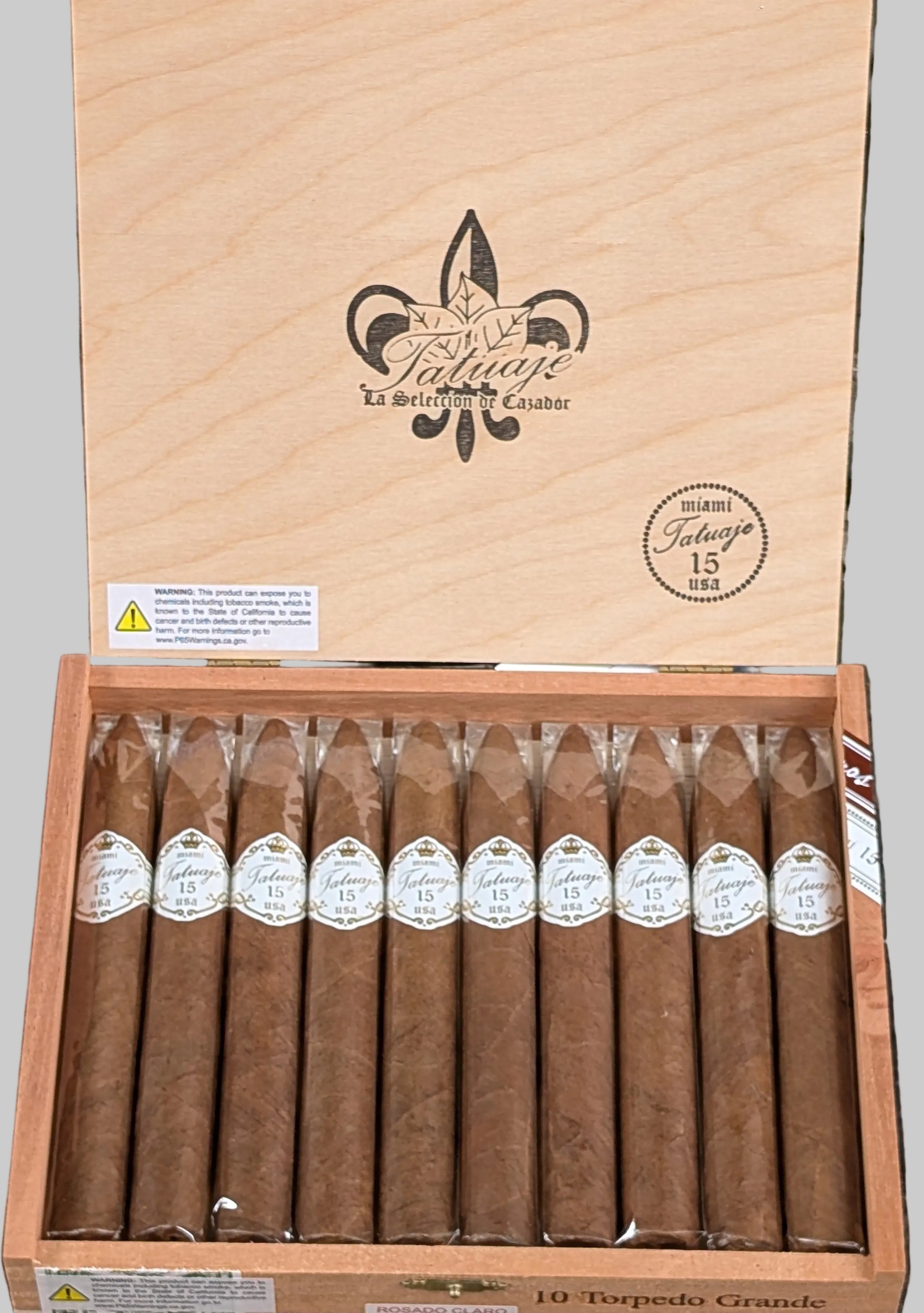Tatuaje 15th Anniversary Torpedo Claro Box