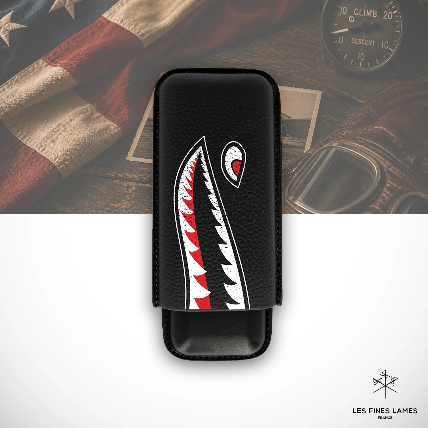 Les Fines Lames Cigar Case  Flying Tigers