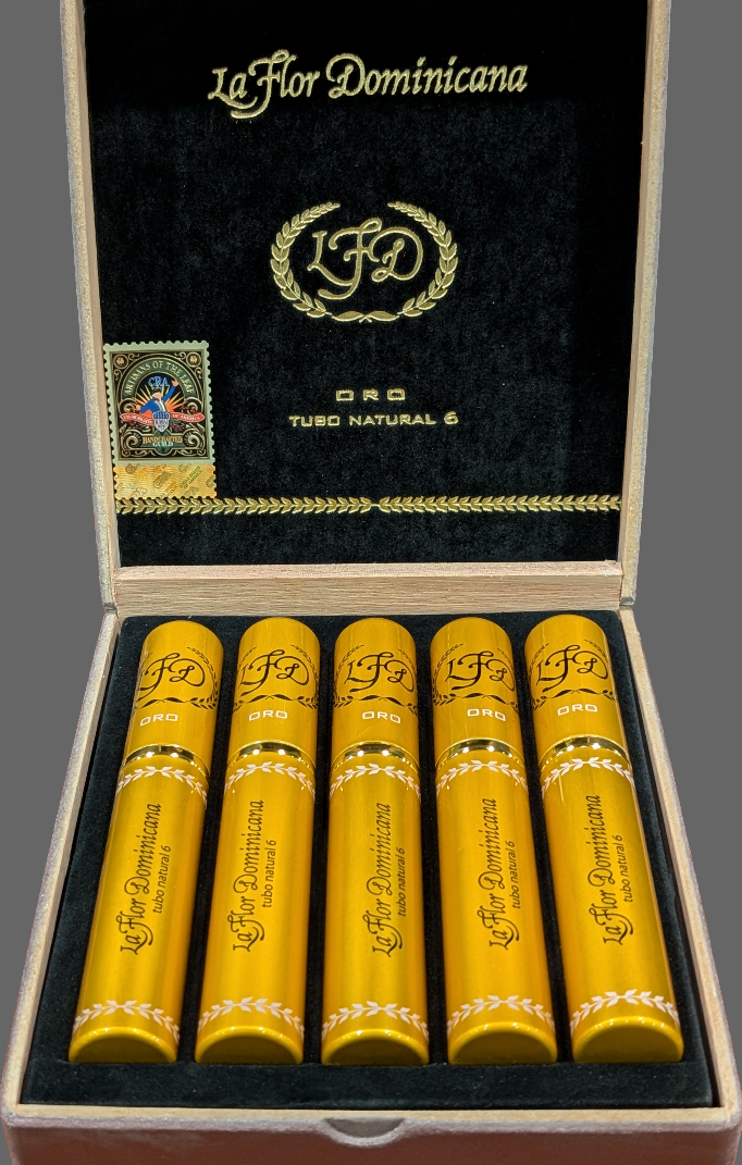 La Flor Dominicana Oro Tubo Natural #6 Bx