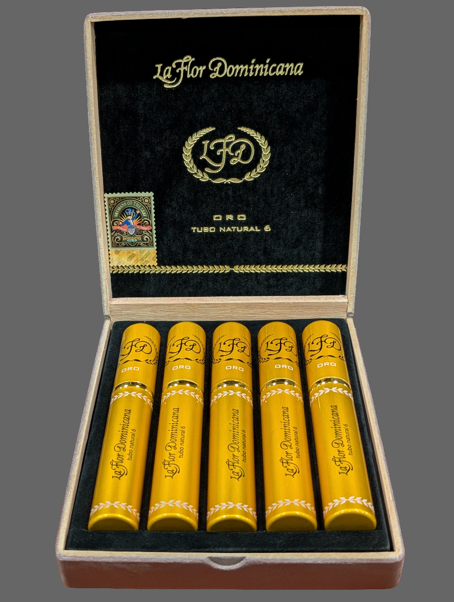 La Flor Dominicana Oro Tubo Natural #6 Bx