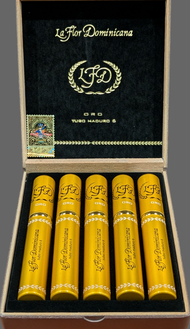 La Flor Dominicana Oro Tubo Maduro #6 Bx