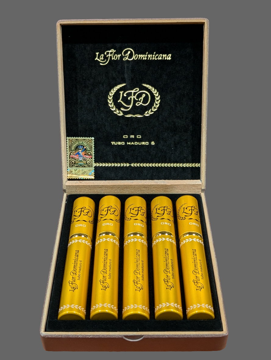 La Flor Dominicana Oro Tubo Maduro #6 Bx