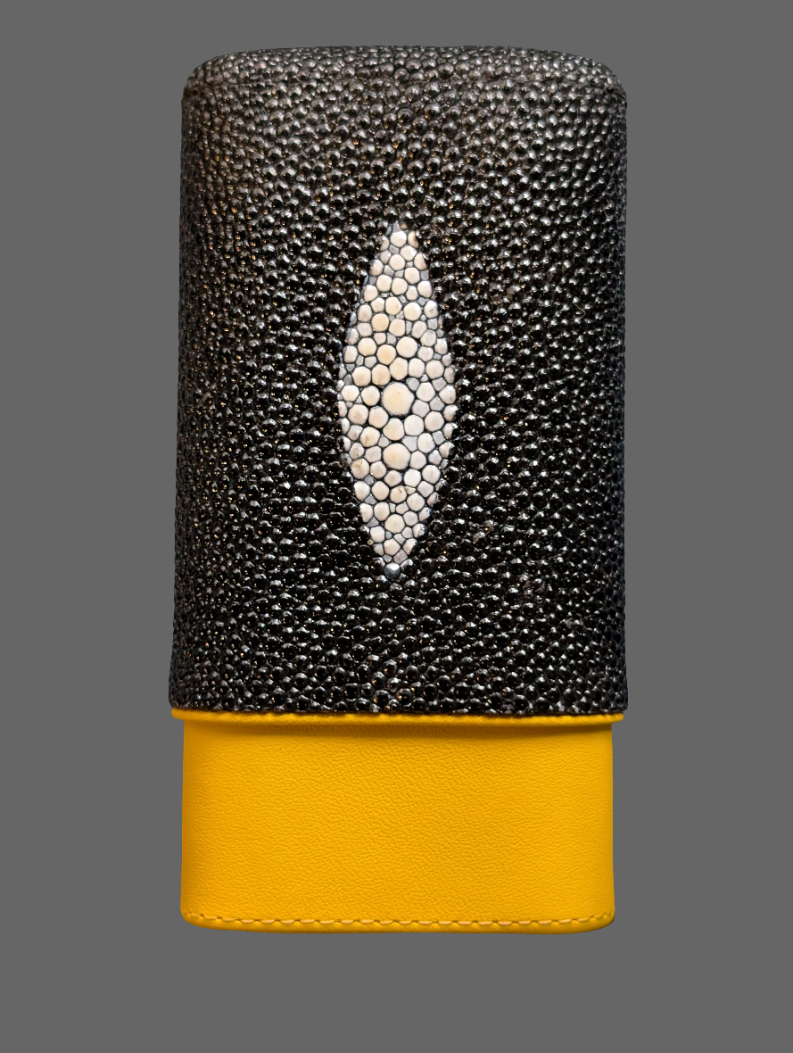 Stingray &Yellow Cigar Case