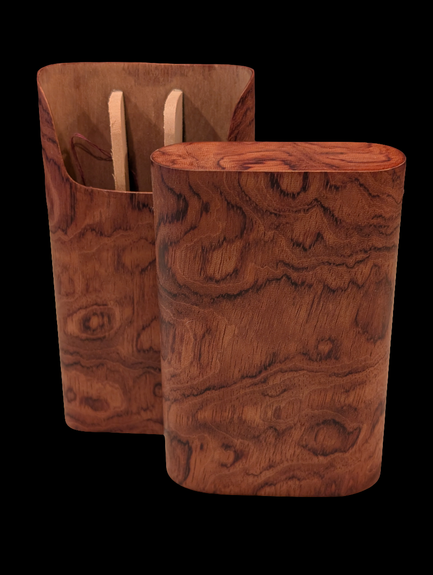 Exotic Wood Bubinga Cigar Case