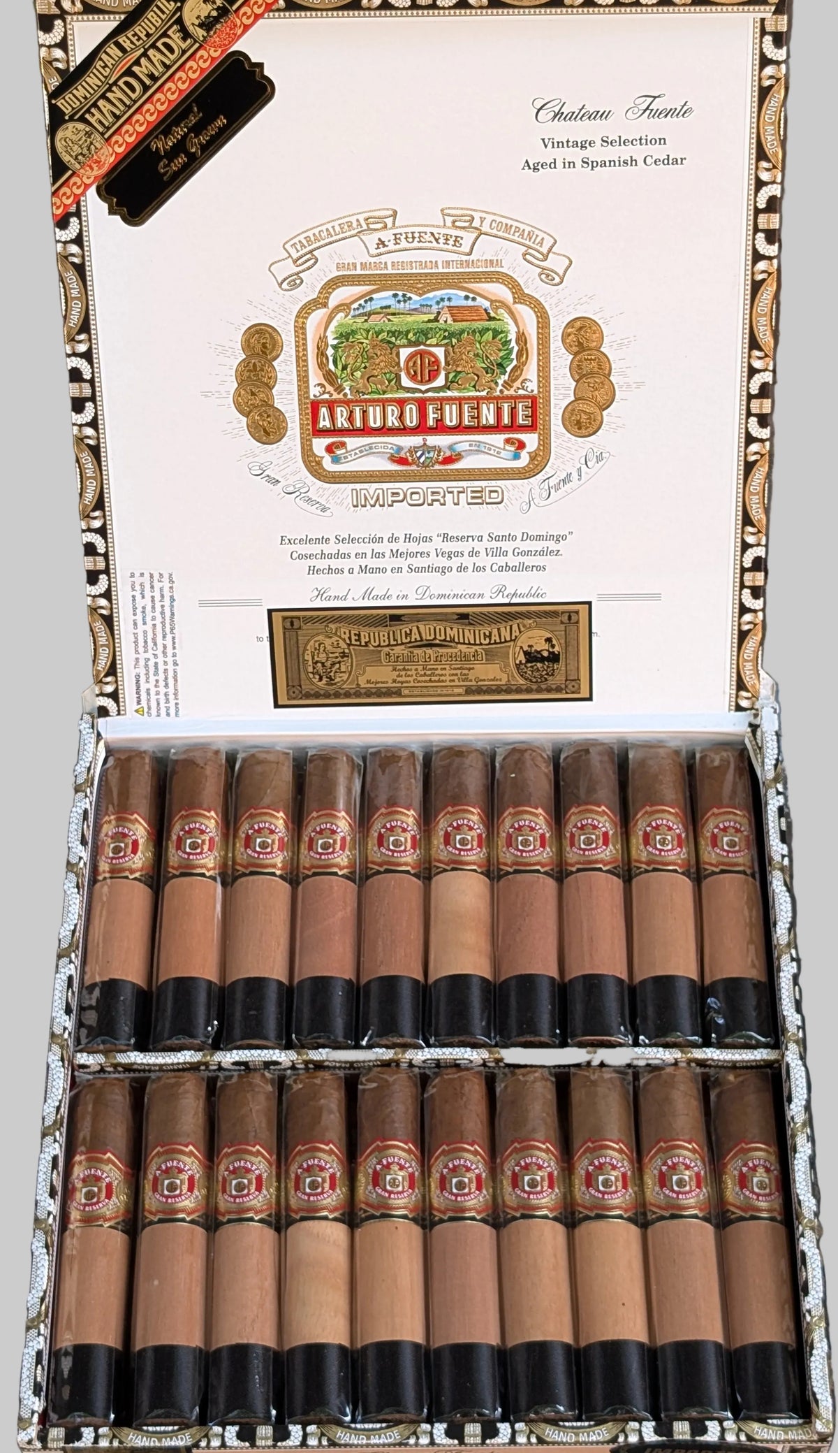 Arturo Fuente Chateau Fuente Sungrown Bx