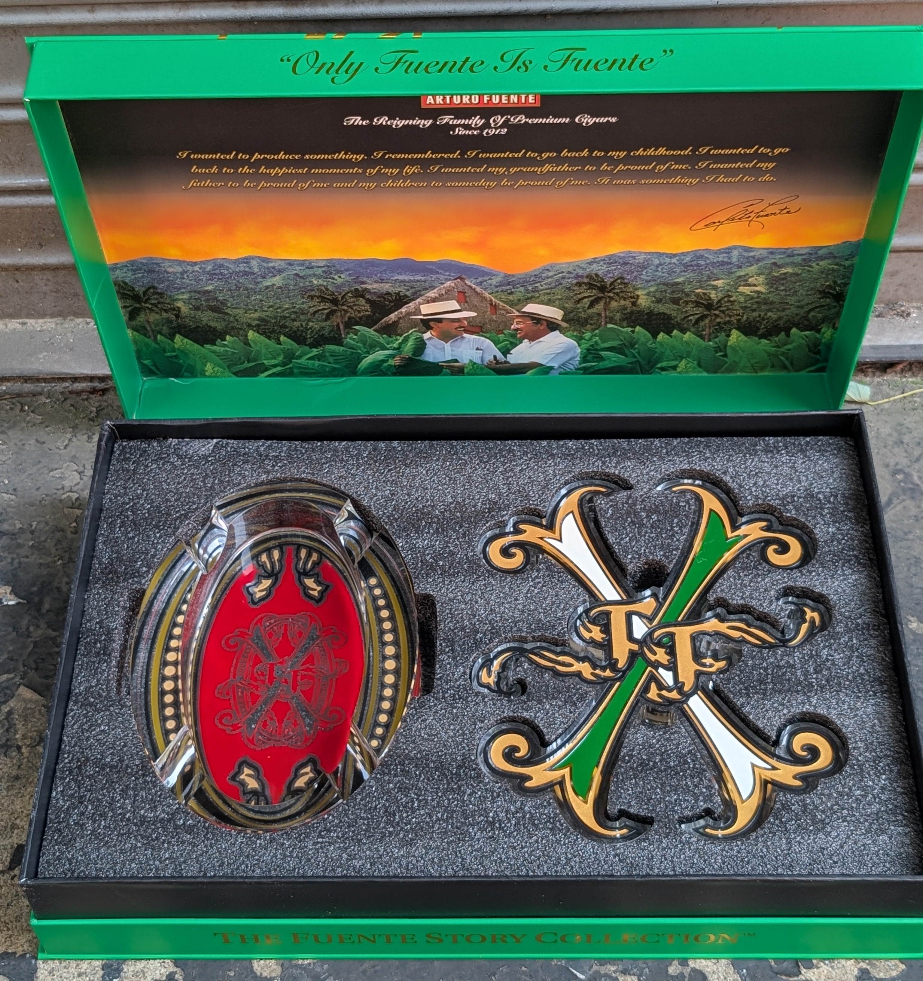 FF OpusX Ashtray Green