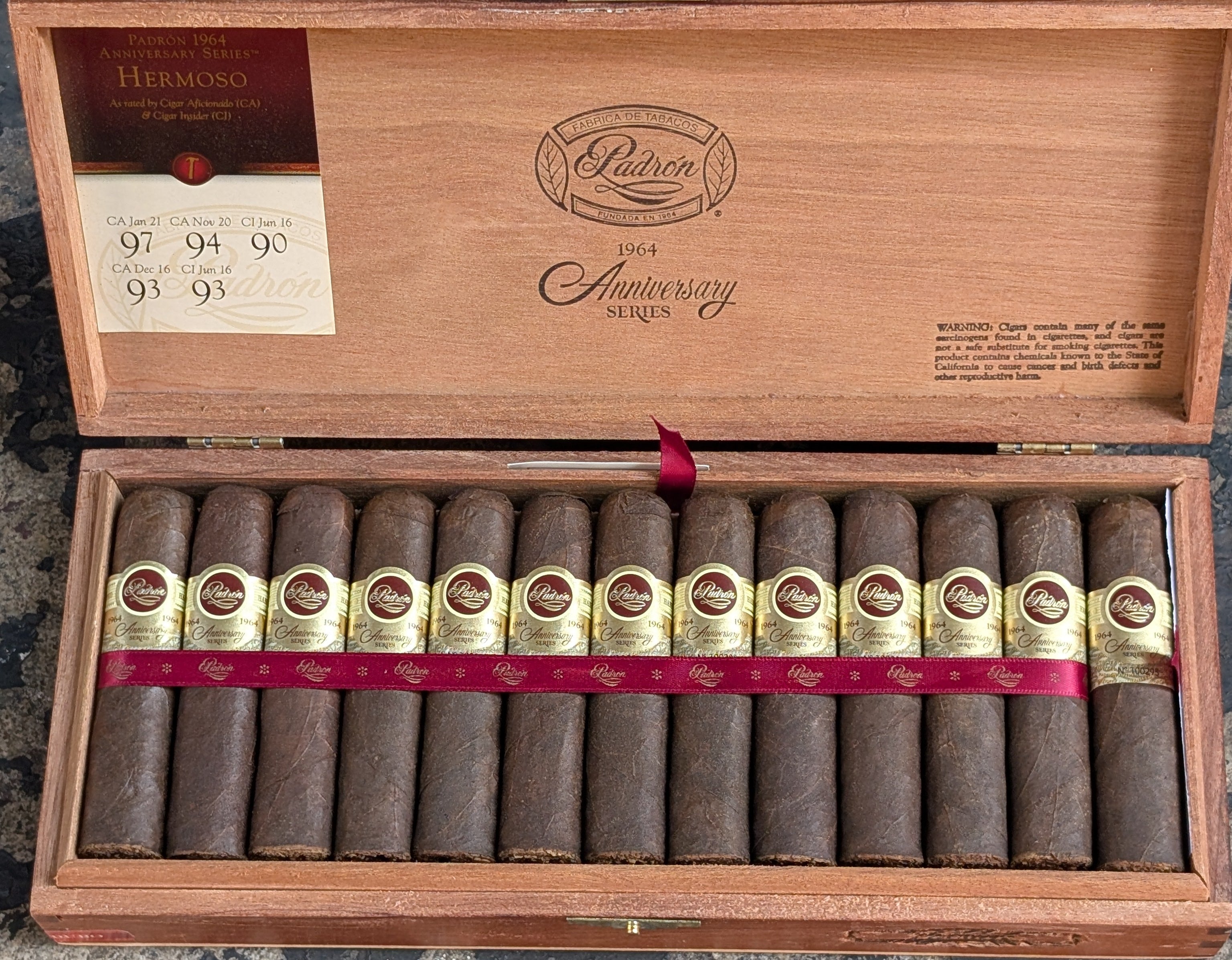 1964 Anniversary Series Hermoso Maduro Bx