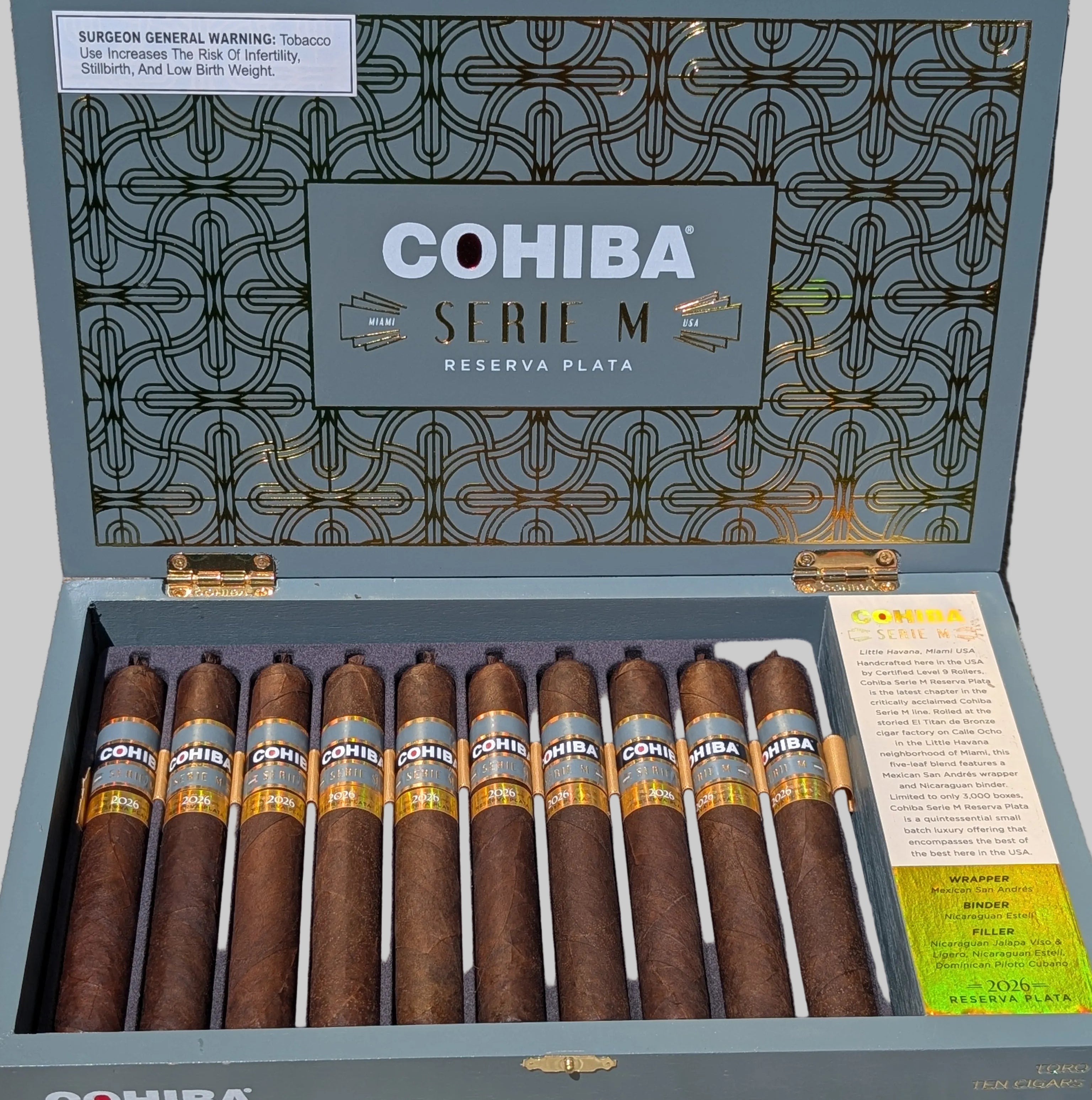 Cohiba Serie M Reserva Plata Box